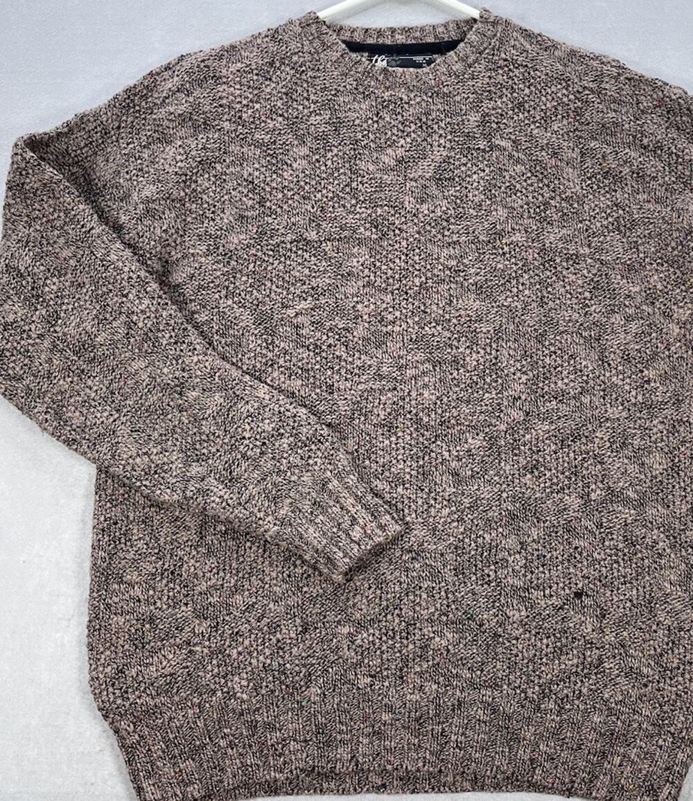 Vintage Lobo by Pendleton Mens XL Cotton Sweater Made USA Flecked Textured Knit
